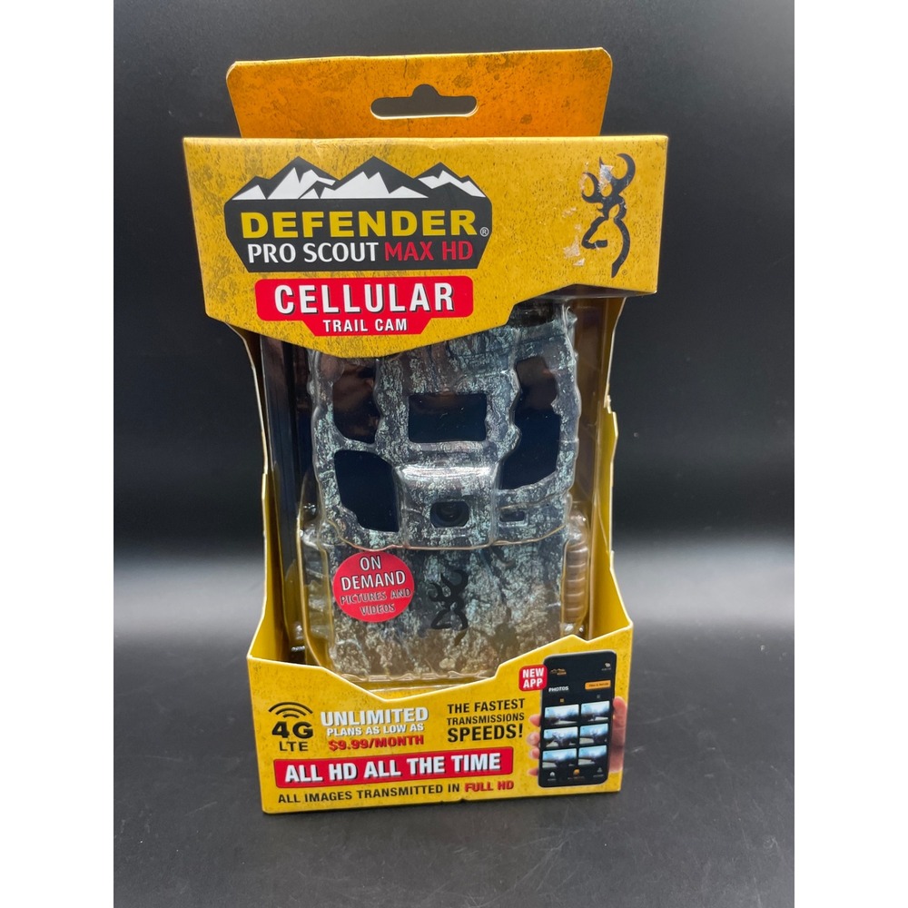 Browning Defender Pro Scout Max HD Cellular Trail Camera 40MP 4G LTE BTC-PSMHD40